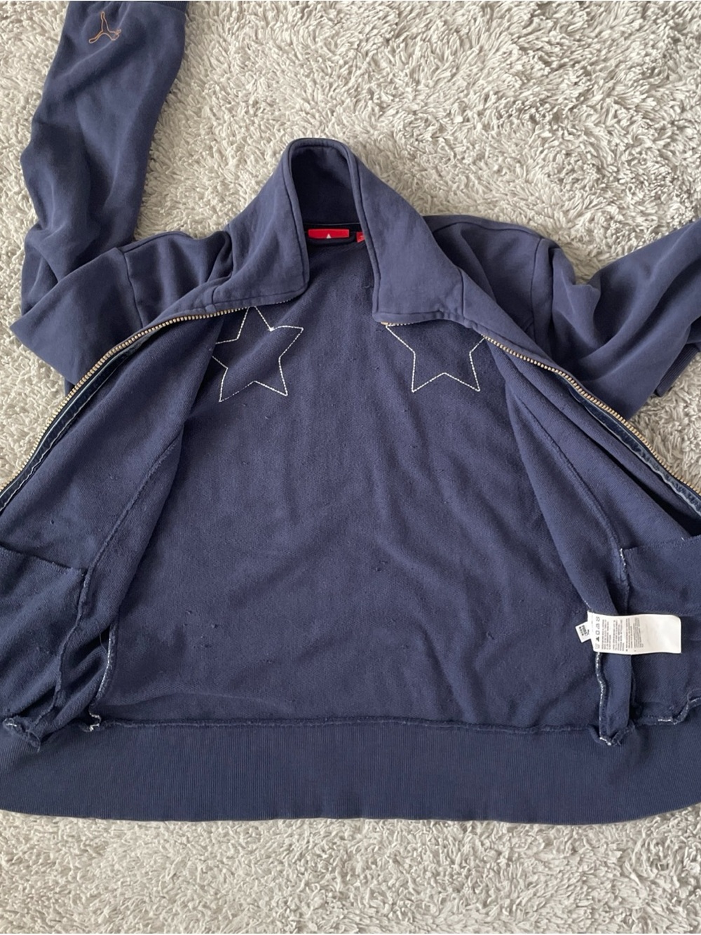 PUMA Italy Italia National Team Soccer Track Jacket Womens Medium Navy Blue Zip - Picture 10 of 10
